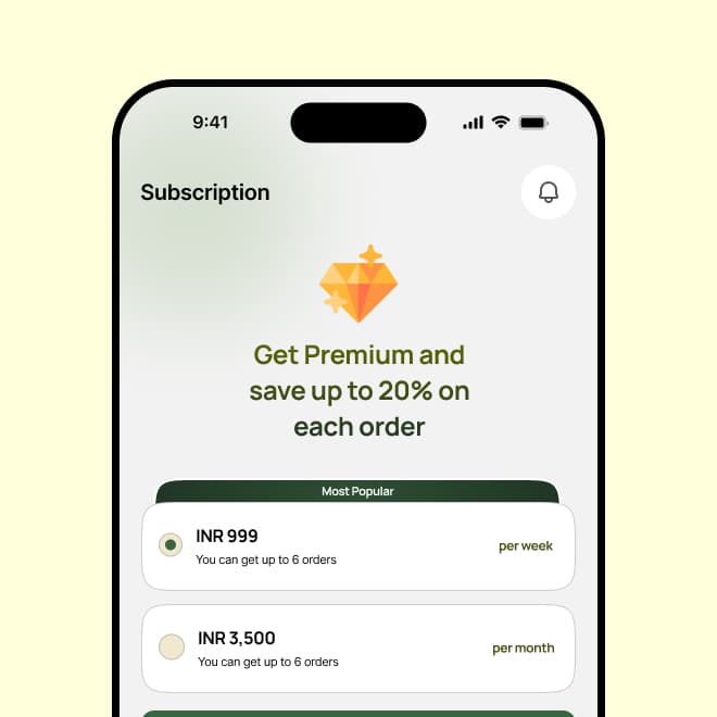 App Screen — Checkout